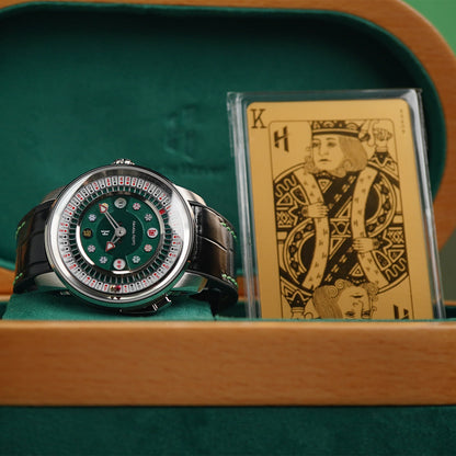 LUCKY HARVEY Player Series Poker Roulette Stainless Steel - Horology Story Youtube Store