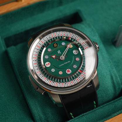 LUCKY HARVEY Player Series Poker Roulette Stainless Steel - Horology Story Youtube Store
