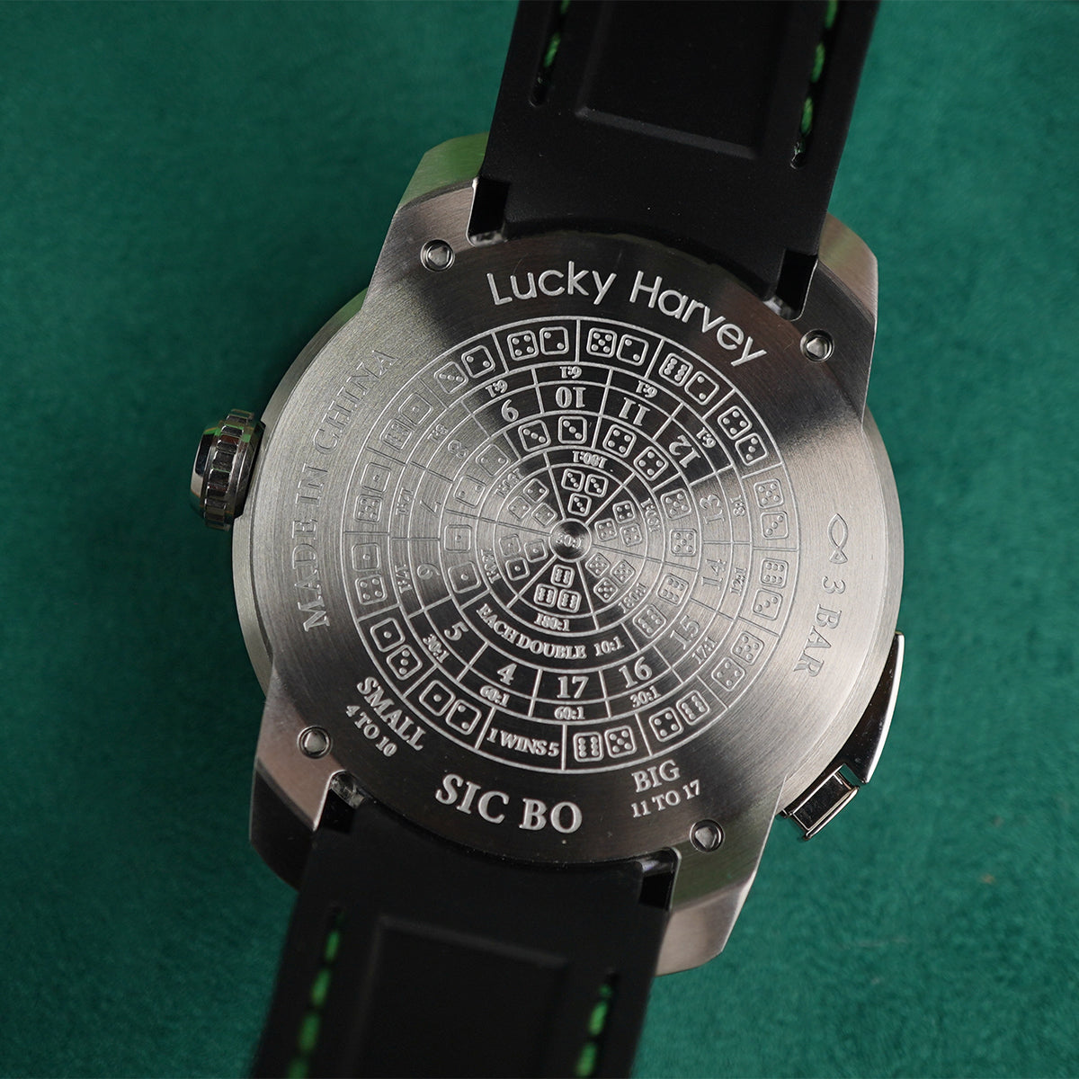 LUCKY HARVEY Player Series Sic Bo Green Automatic - Horology Story Youtube Store
