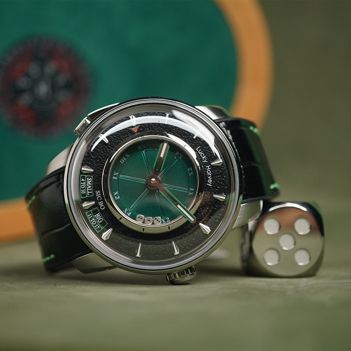 LUCKY HARVEY Player Series Sic Bo Green Automatic - Horology Story Youtube Store