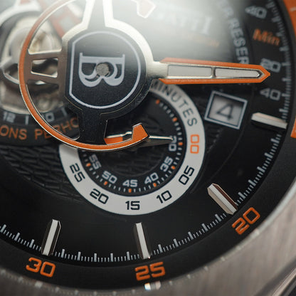 Bonest Gatti King Speed BG8601 Round Shaped Silver Steel Case