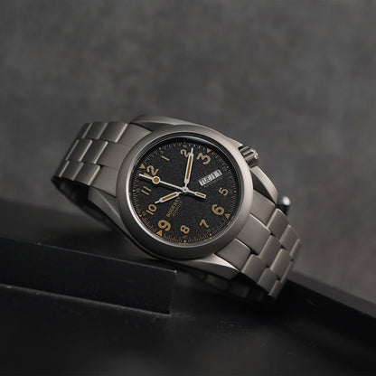 Boderry Voyager Titanium Field 100m Bracelet Day-Date