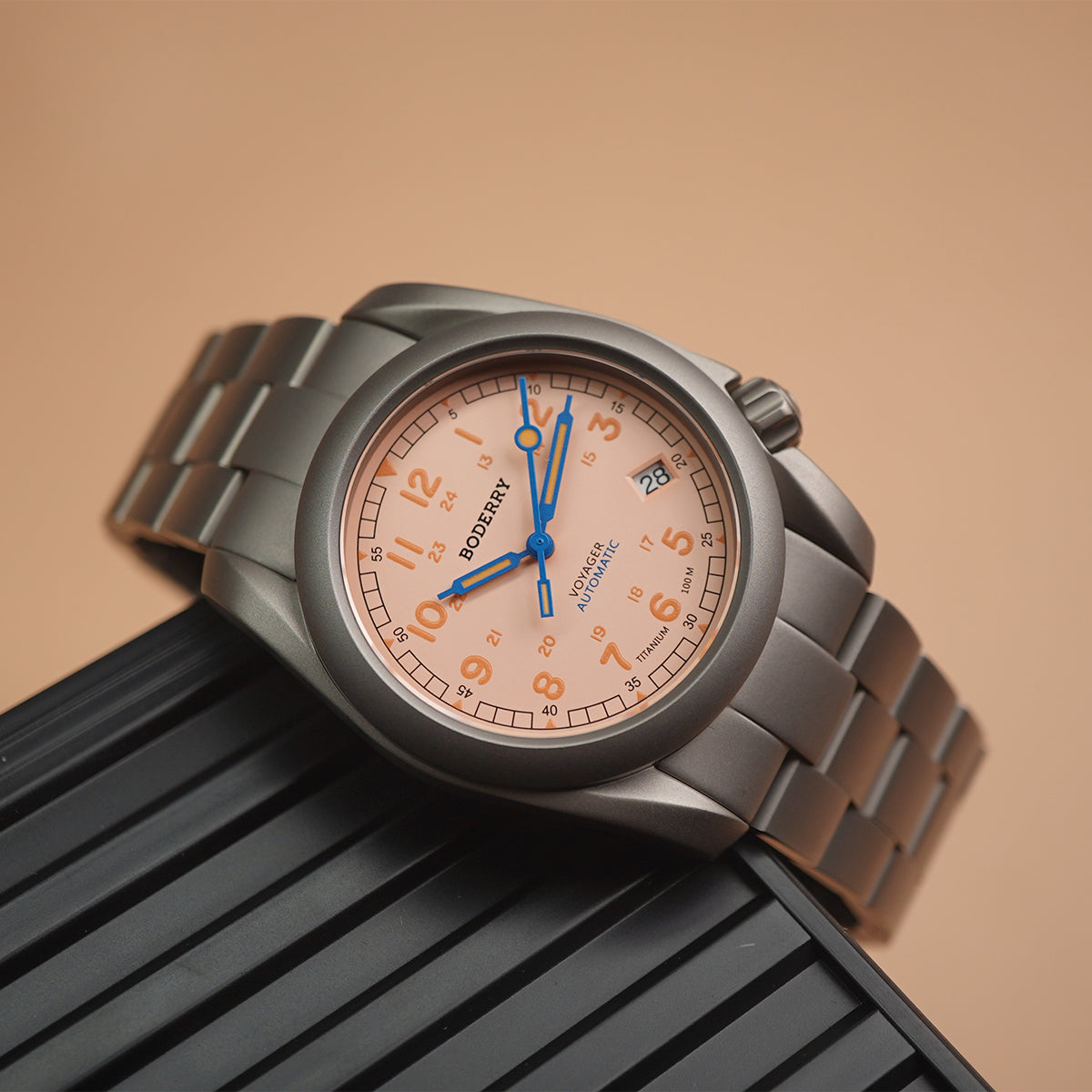 Boderry Voyager Titanium Field 100m Titanium Bracelet - Horology Story Youtube Store