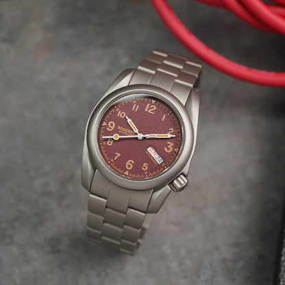 Boderry Voyager Titanium Field 100m Bracelet Day-Date