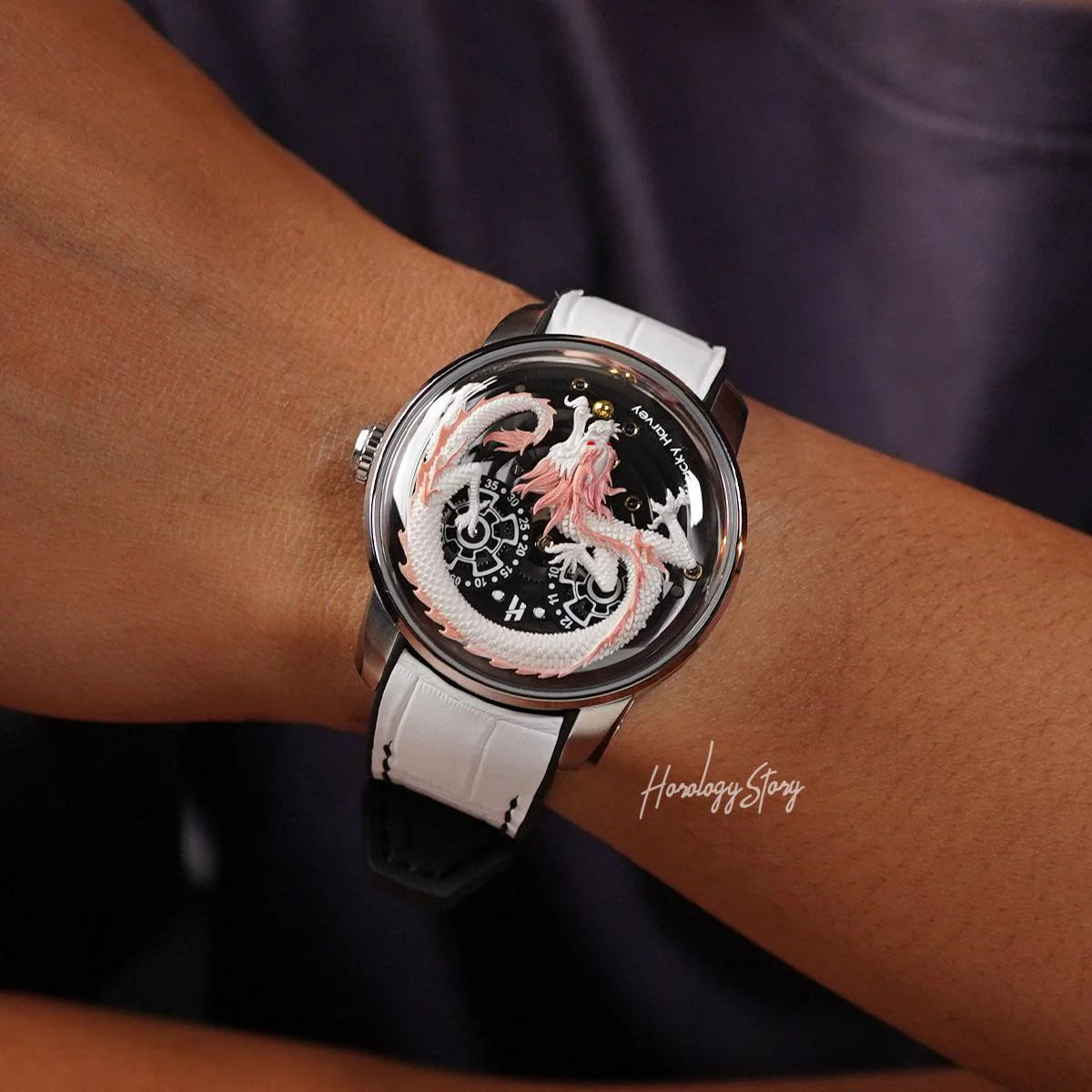 LUCKY HARVEY White Dragon Ball Automatic - Horology Story Youtube Store