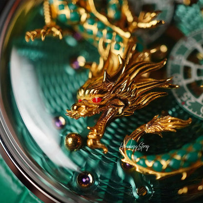 LUCKY HARVEY Green Enamel Dragon Limited 200 Pcs - Horology Story Youtube Store