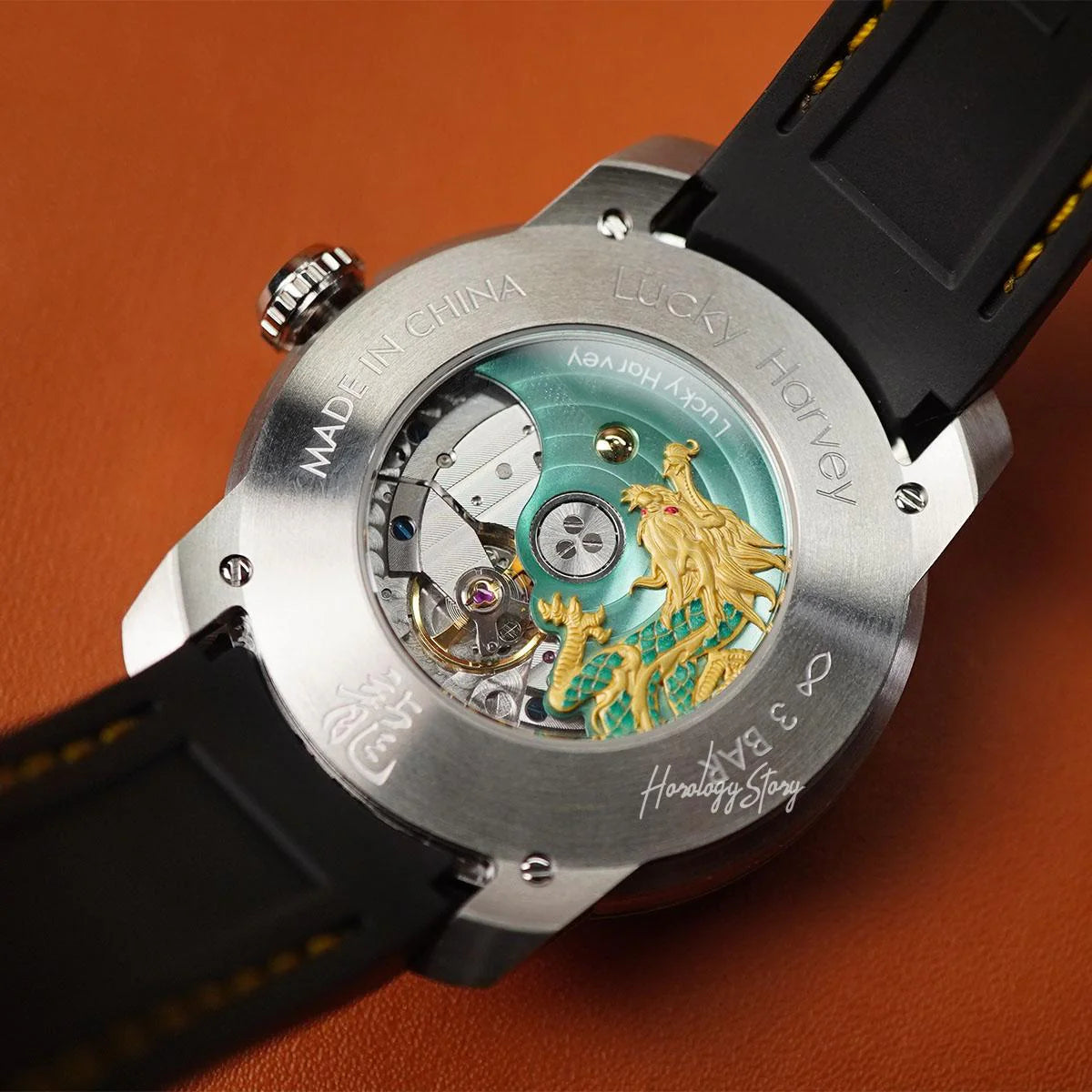 LUCKY HARVEY Green Enamel Dragon Limited 200 Pcs - Horology Story Youtube Store