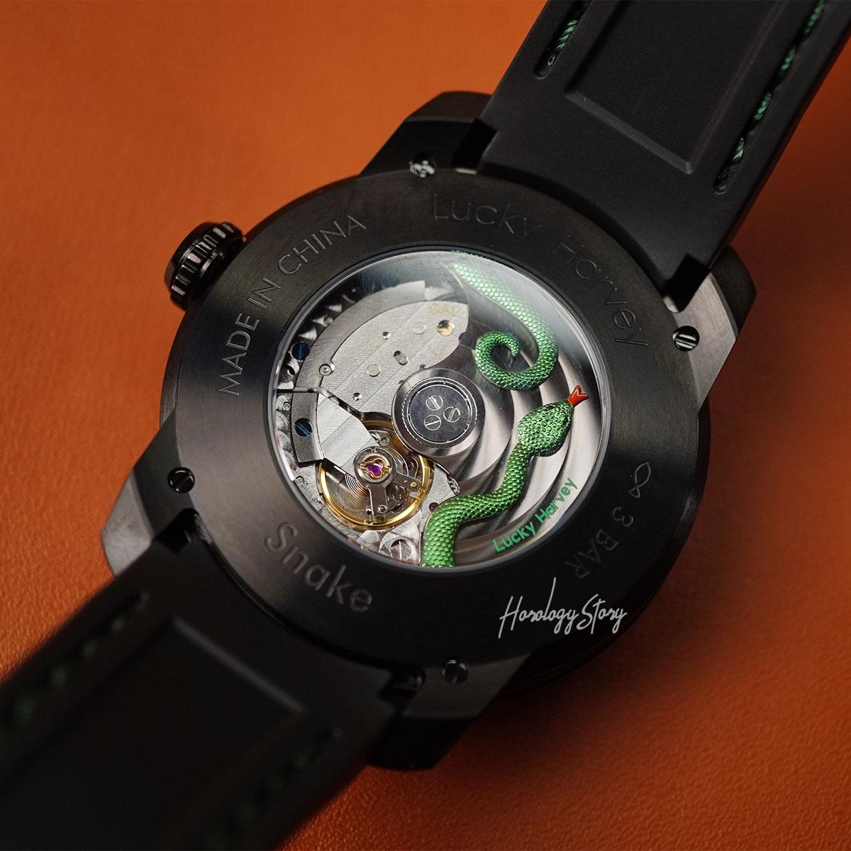 LUCKY HARVEY Green Snake Automatic - Horology Story Youtube Store