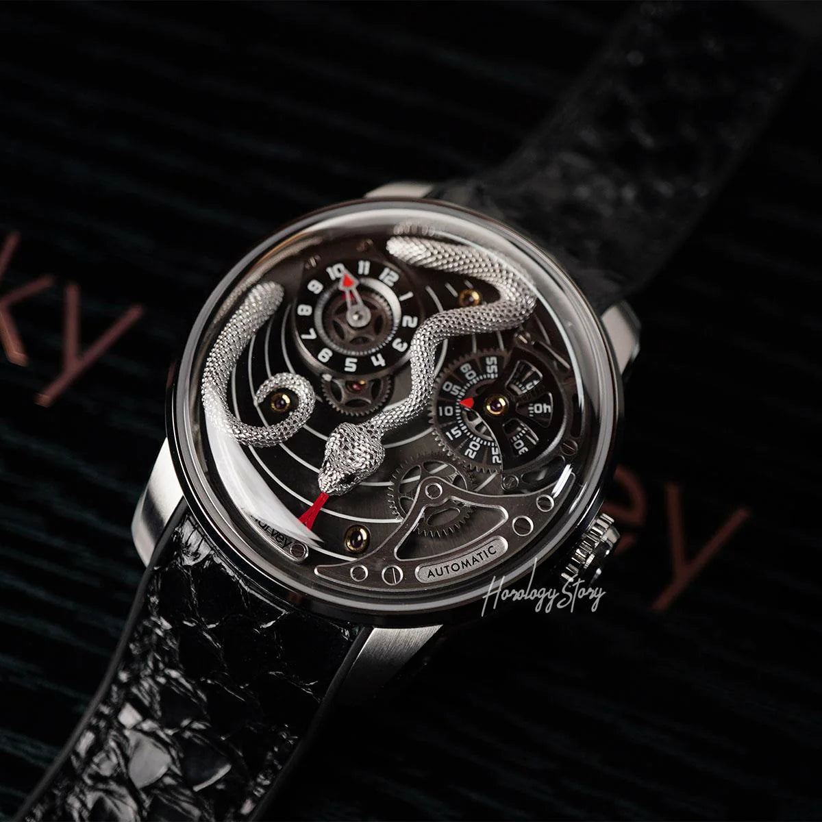 LUCKY HARVEY Silver Snake Automatic - Horology Story Youtube Store