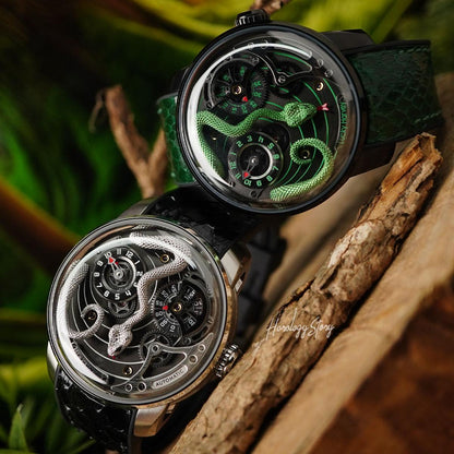LUCKY HARVEY Green Snake Automatic - Horology Story Youtube Store