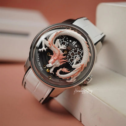 LUCKY HARVEY White Dragon Ball Automatic - Horology Story Youtube Store
