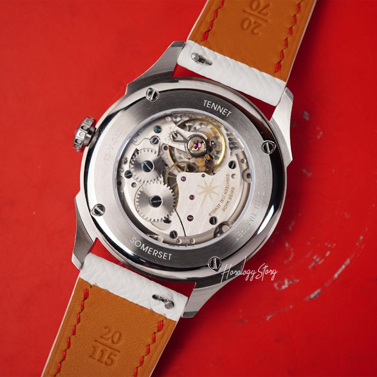 Tennet Somerset Vermilion Hand Wound - Horology Story Youtube Store