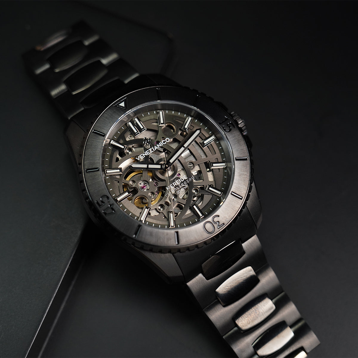 Venezianico Nereide Ultraleggero 42mm 3921509C Black Skeleton