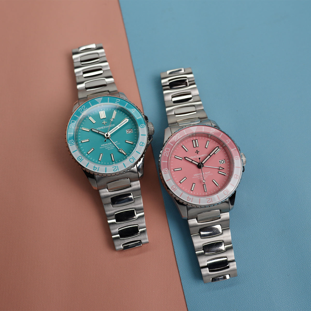 Venezianico Nereide GMT 39mm 3521506C Rosa - Horology Story Youtube Store