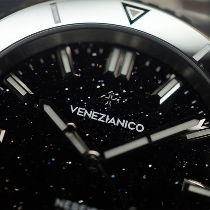 Venezianico Nereide 39mm Avventurina Nera - 3121550C