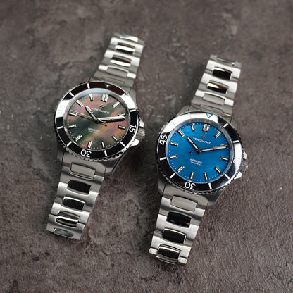 Venezianico Nereide 39mm Tungsteno 3121541C Blue MOP Dial - Horology Story Youtube Store