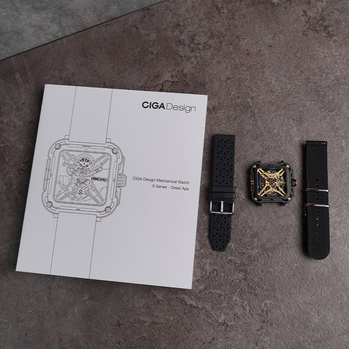 Ciga Design X-Series Titanium Skeleton Black-Gold