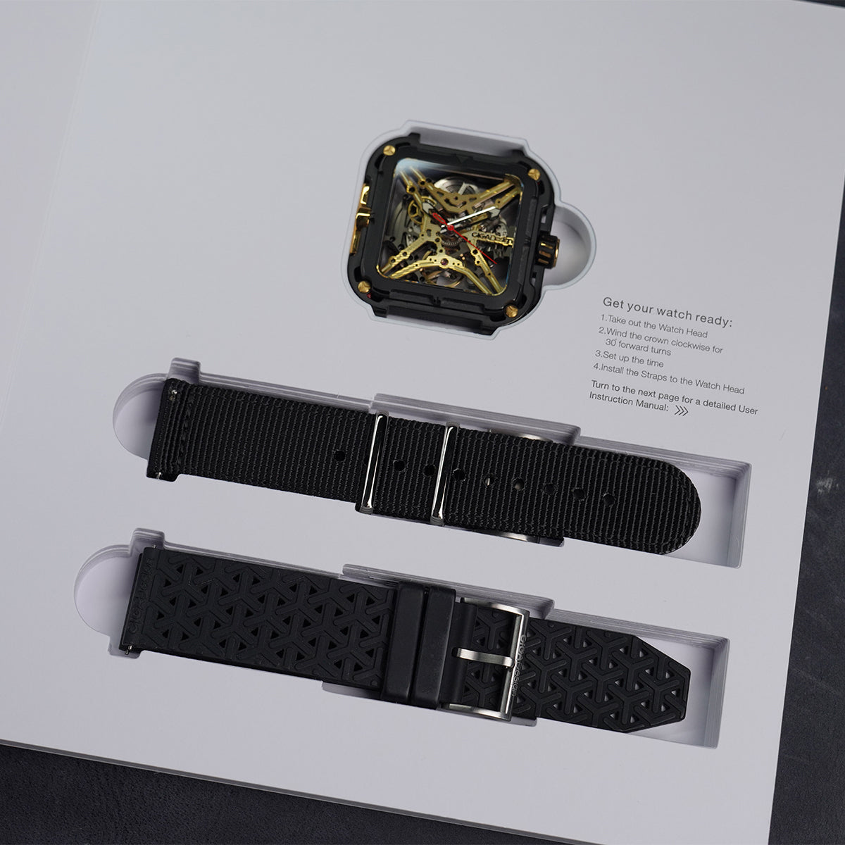 Ciga Design X-Series Titanium Skeleton Black-Gold
