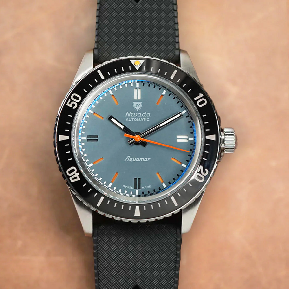 Nivada Grenchen Antarctic Diver Aquamar Grey