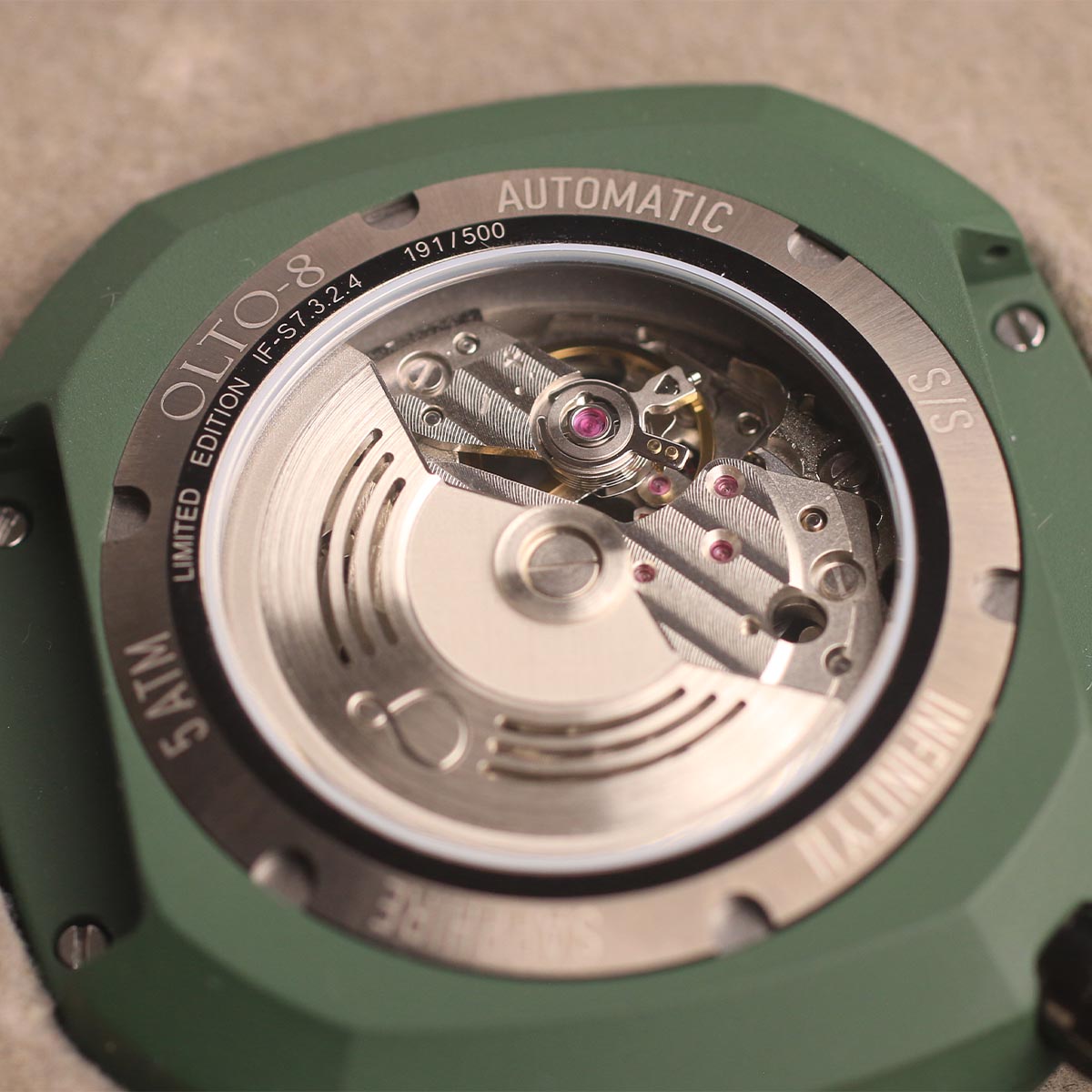 Olto-8 Infinity II RPM Style Green-Green Automatic - Horology Story Youtube Store