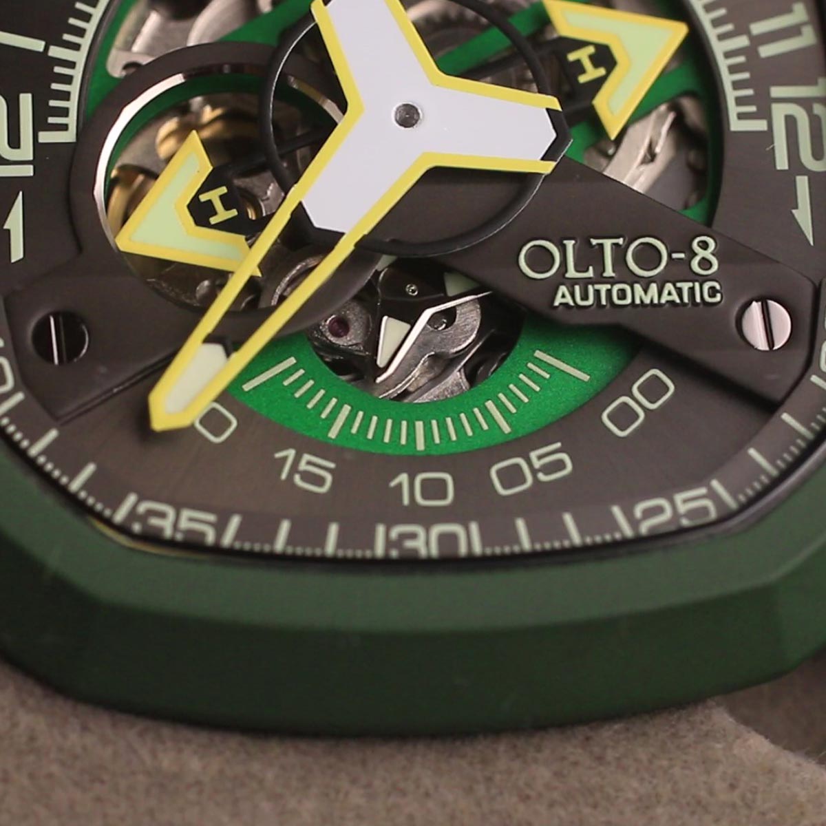 Olto-8 Infinity II RPM Style Green-Green Automatic - Horology Story Youtube Store