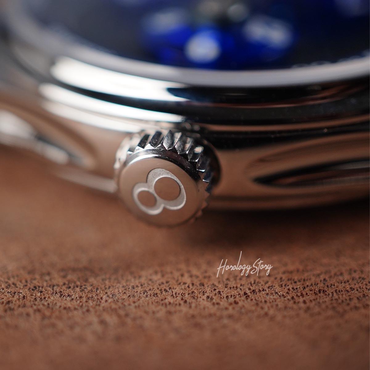 Olto-8 Roto Wandering Hour Ocean Blue (Upgraded Dial) - Horology Story Youtube Store