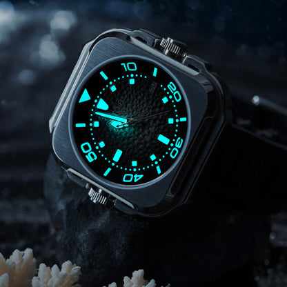 Olto-8 Coral Steward Shadow Black Textured Dial Automatic - Horology Story Youtube Store