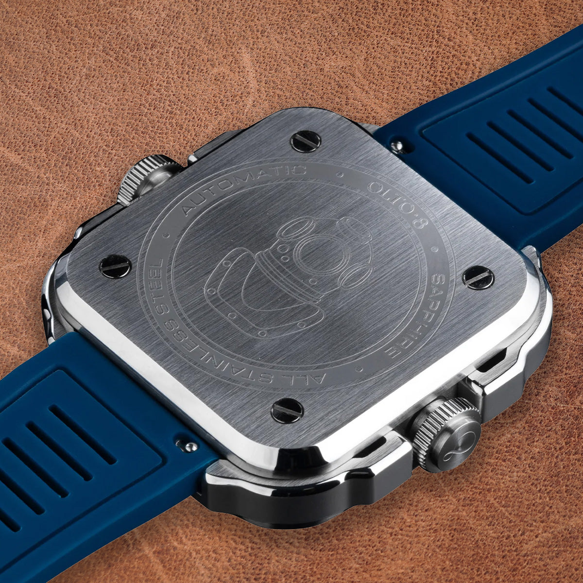 Olto-8 Coral Steward Marine Blue Textured Dial Automatic - Horology Story Youtube Store