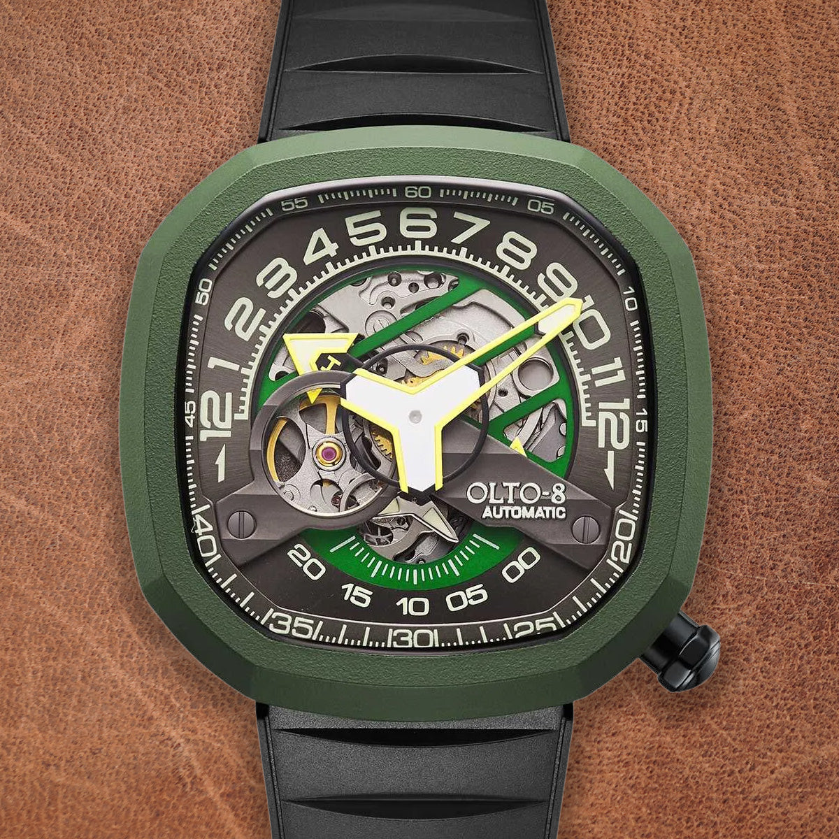 Olto-8 Infinity II RPM Style Green-Green Automatic - Horology Story Youtube Store