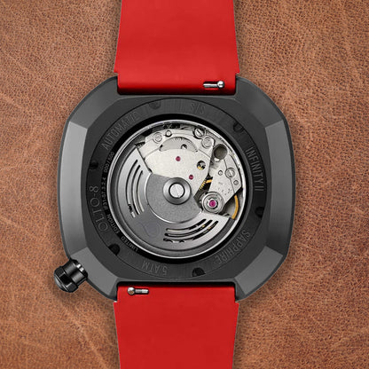 Olto-8 Infinity II RPM Style Black-Red Automatic - Horology Story Youtube Store