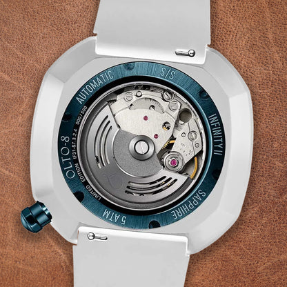 Olto-8 Infinity II RPM Style White Automatic - Horology Story Youtube Store