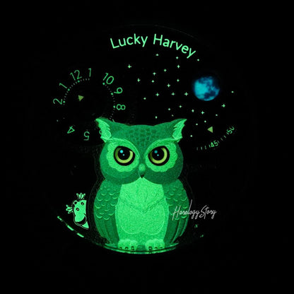 LUCKY HARVEY Silver Blinking Eyes Owl Automatic - Horology Story Youtube Store