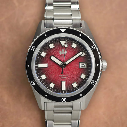 Phoibos Argo PY052D Spiral Sunray Red - Horology Story Youtube Store