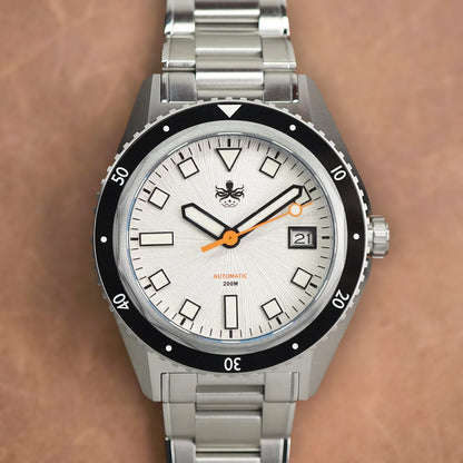 Phoibos Argo PY052E Spiral Sunray Silver White - Horology Story Youtube Store