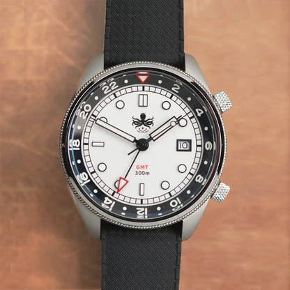 Phoibos Eagle Ray 300m Super Compressor GMT PX023G White - Horology Story Youtube Store