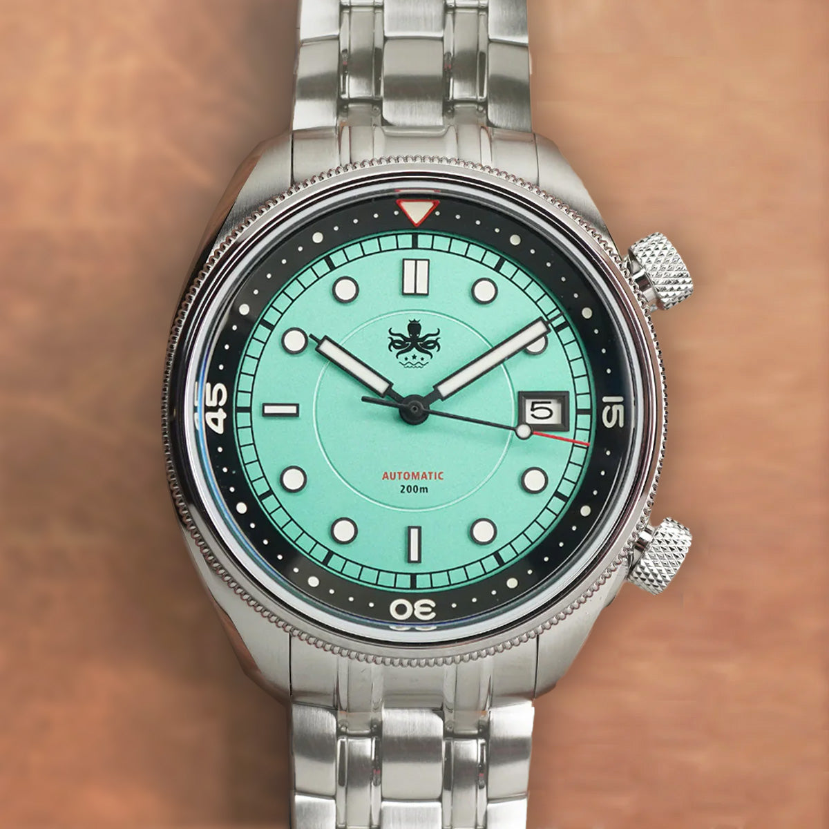 Phoibos Eagle Ray 200m PY048A Pastel Green - Horology Story Youtube Store