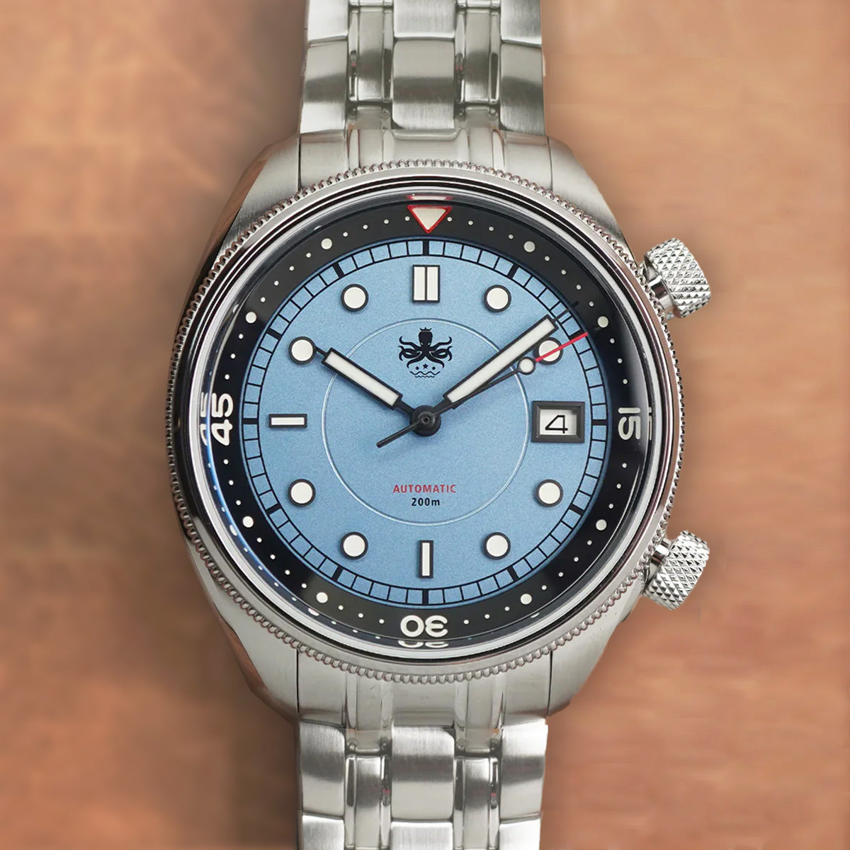 Phoibos Eagle Ray 200m PY048B Pastel Blue - Horology Story Youtube Store