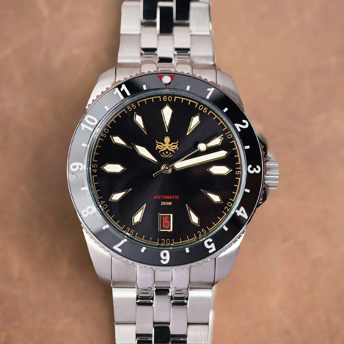 Phoibos Voyager 200m PY035C Sunburst Black Dial - Horology Story Youtube Store