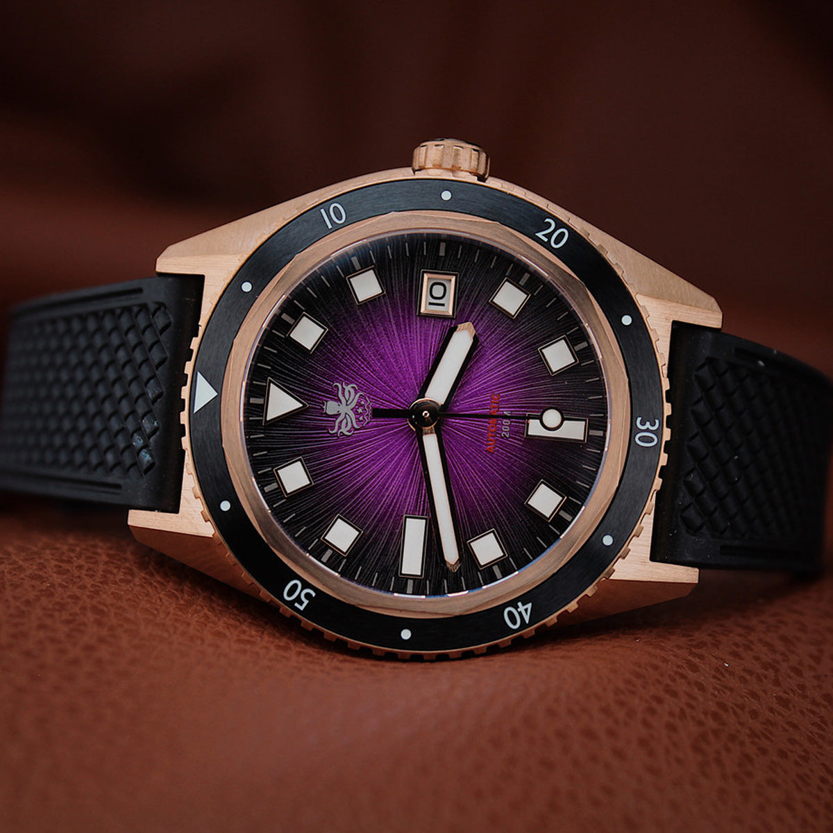 Phoibos Argo Bronze PY057H Spiral Sunray Purple