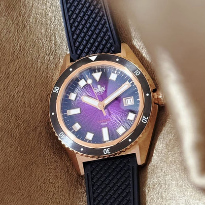 Phoibos Argo Bronze PY057H Spiral Sunray Purple