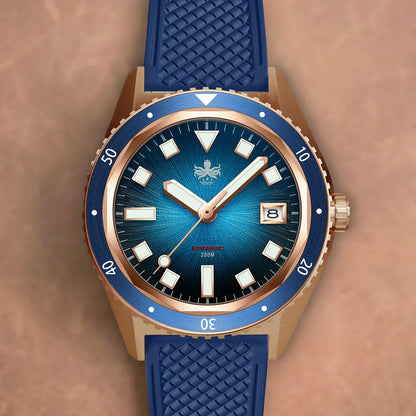 Phoibos Argo Bronze PY057B Spiral Sunray Blue