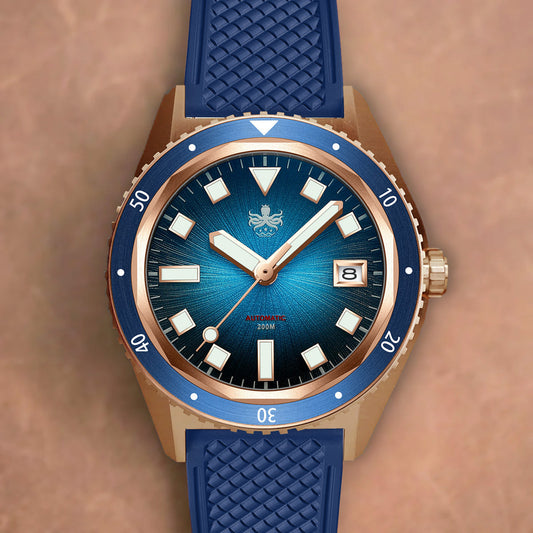 Phoibos Argo Bronze PY057B Spiral Sunray Blue