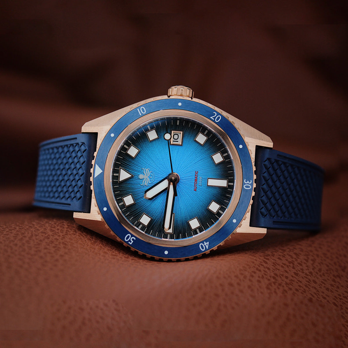 Phoibos Argo Bronze PY057B Spiral Sunray Blue