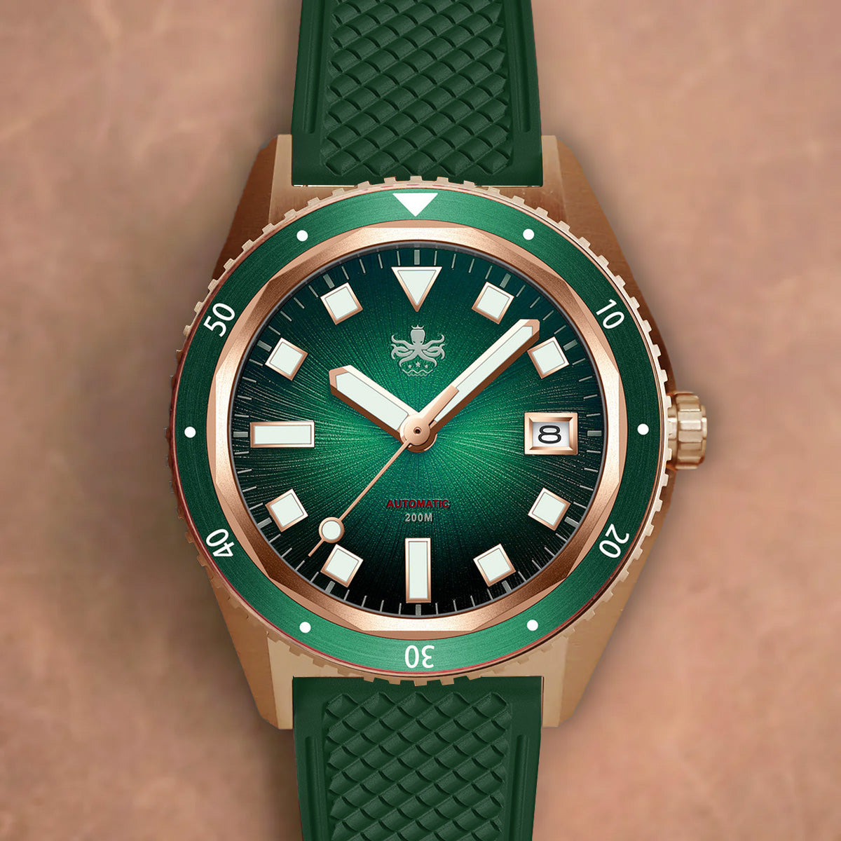 Phoibos Argo Bronze PY057A Spiral Sunray Green