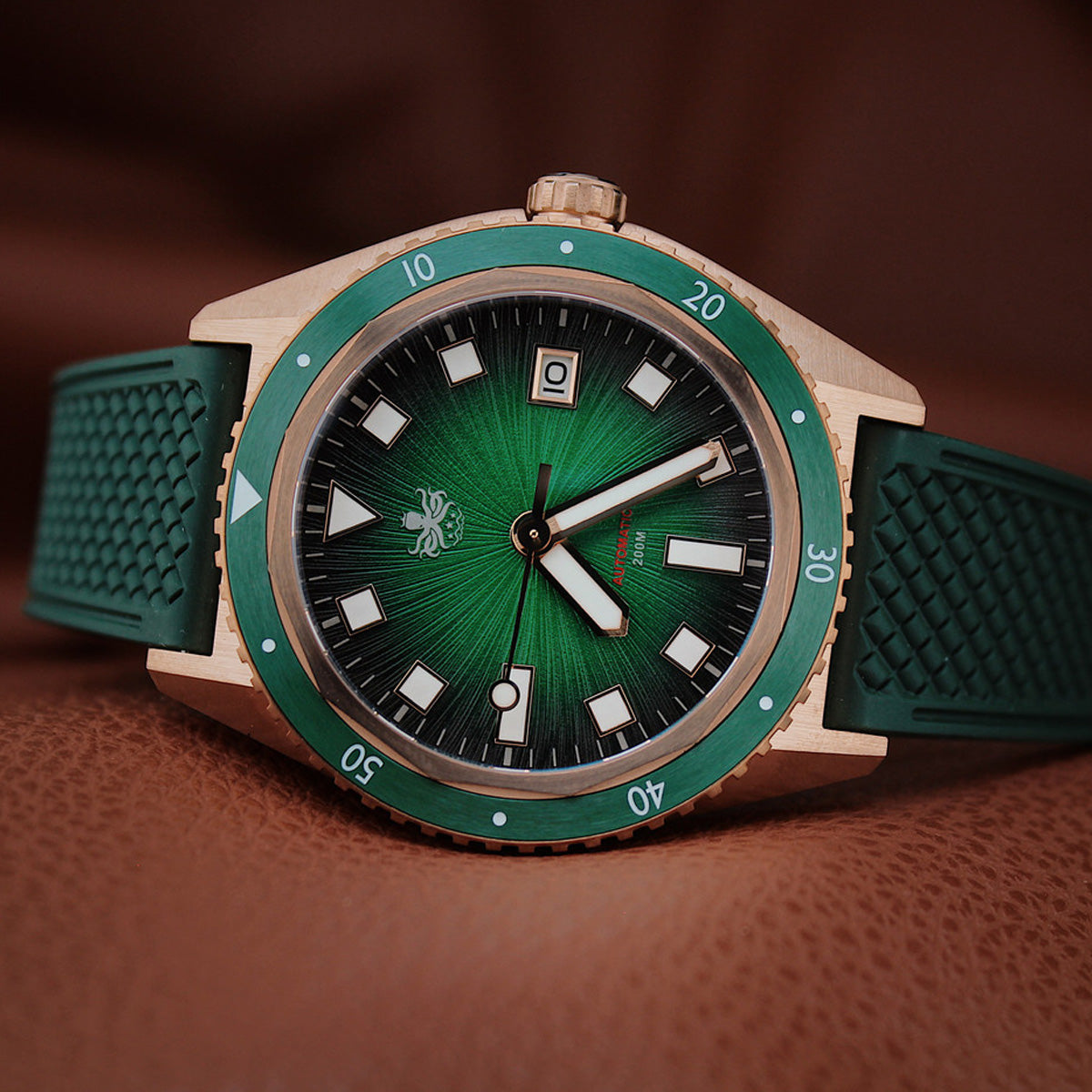 Phoibos Argo Bronze PY057A Spiral Sunray Green