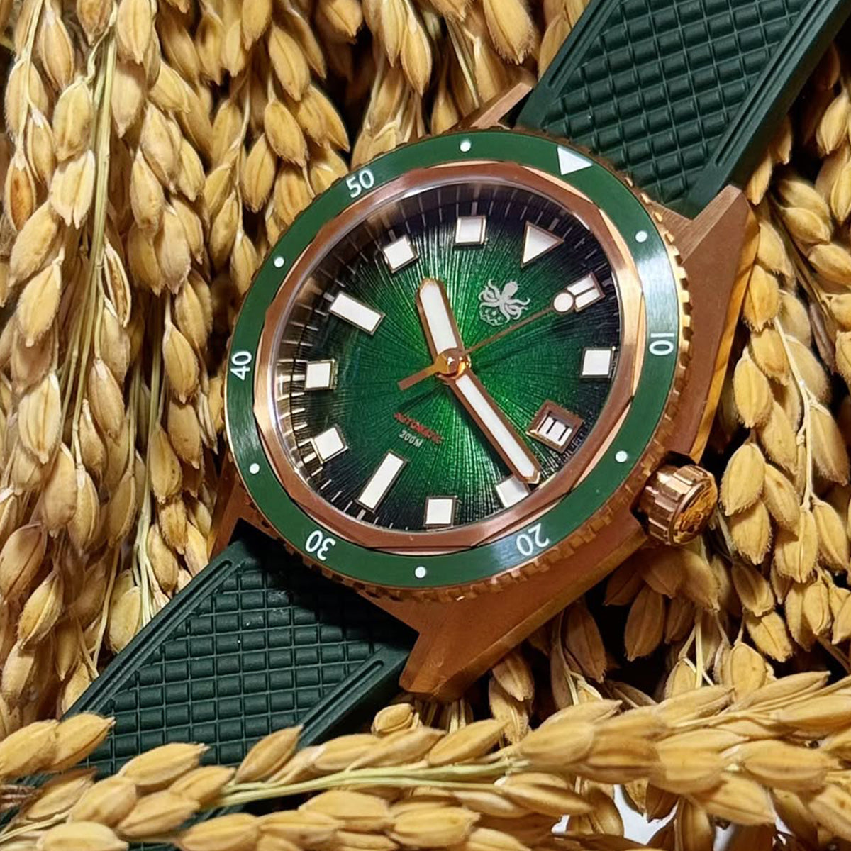 Phoibos Argo Bronze PY057A Spiral Sunray Green