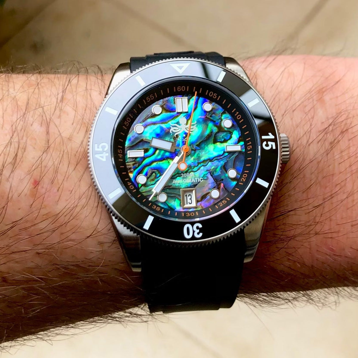 Phoibos Wave Master 300M PY010ER Abalone Shell