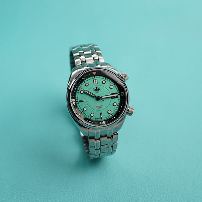 Phoibos Eagle Ray 200m PY048A Pastel Green - Horology Story Youtube Store