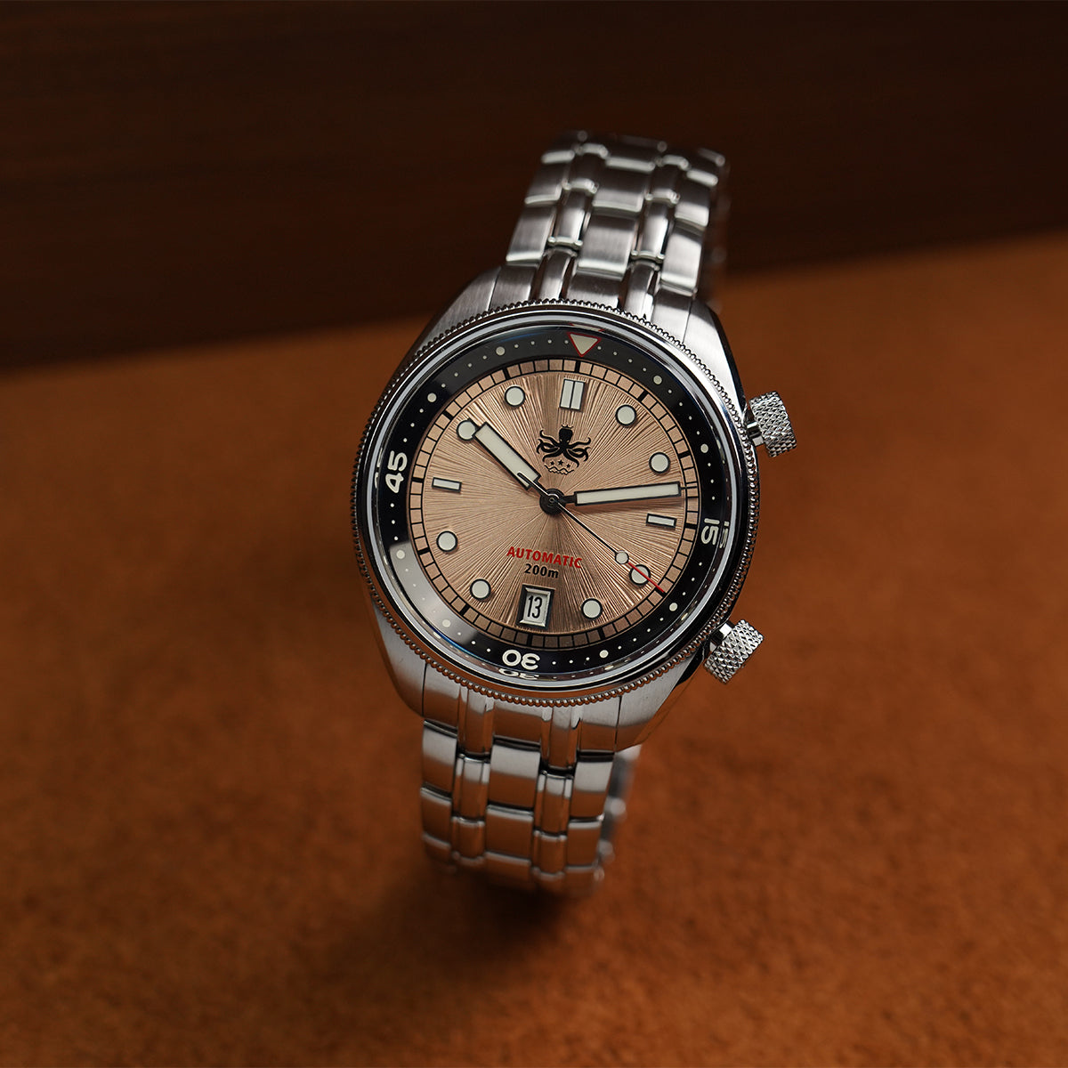 Phoibos Eagle Ray 200m PY039H Sunray Champagne - Horology Story Youtube Store