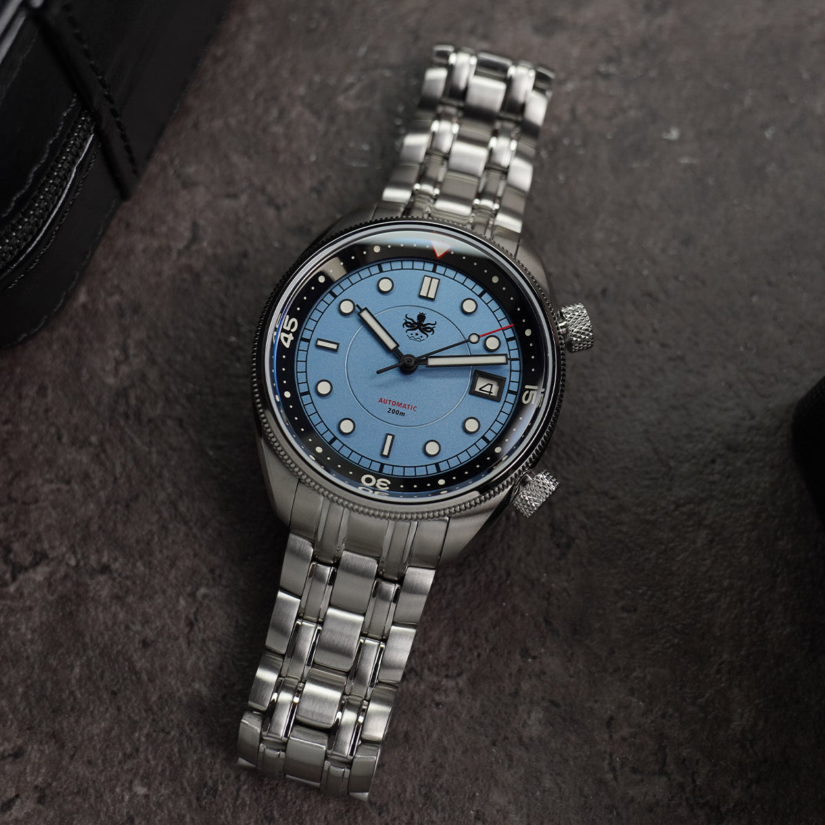 Phoibos Eagle Ray 200m PY048B Pastel Blue - Horology Story Youtube Store